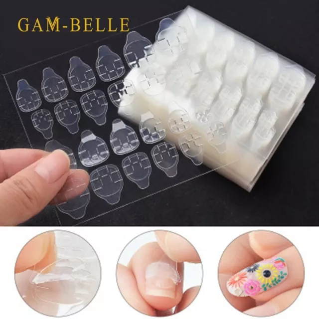 120pcs Double-Sided Nail Glue Tape Sticker Adhesive Nail Tabs Press on Nails