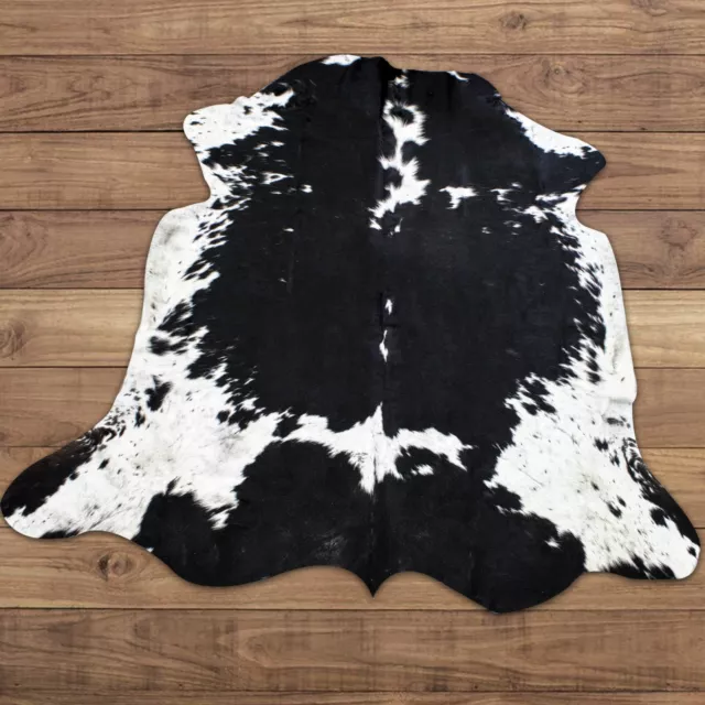 Western home decor must have cowhide rug large  6.4 x 6.8  ft---4522