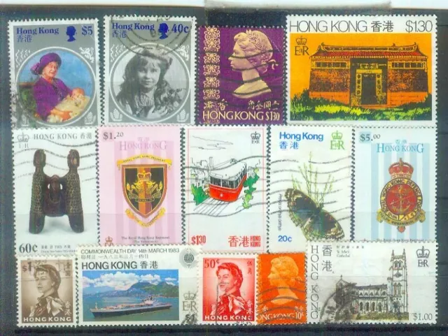 Lot Briefmarken aus Britisch Hong Kong