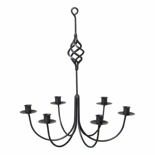 Wrought iron Candle Chandelier - 6 arms