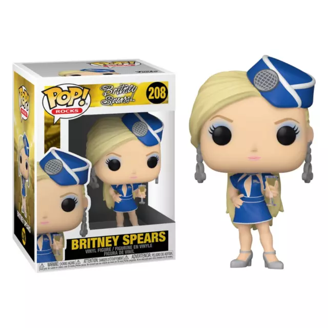 Funko Pop Britney Spears Stewardess (Toxic) #208 - Rocks - Figurine Vinyle