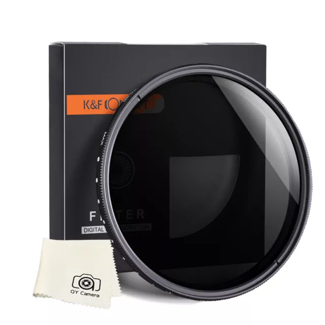 K&F Concept Lens Filter Neutral Density ND2 to ND400 49/52/55/58/62/67/77/82mm