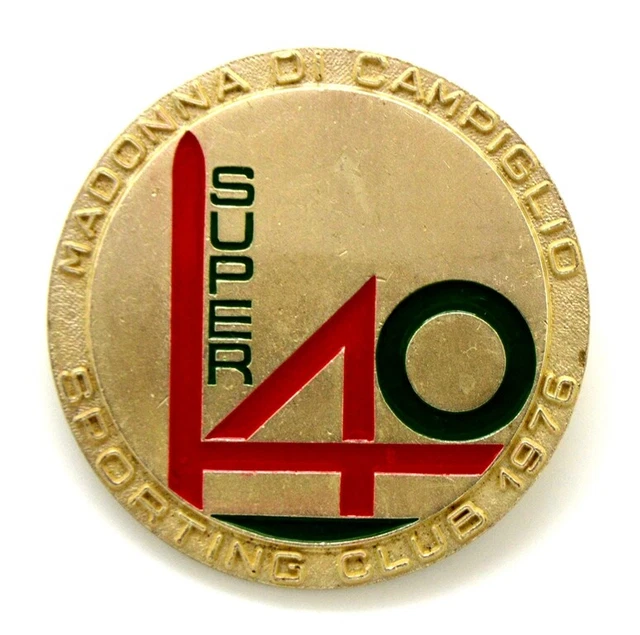 Broche Ski - Madonna De Campiglio Sporting Club 1976 - Super 40 - 4° Championnat