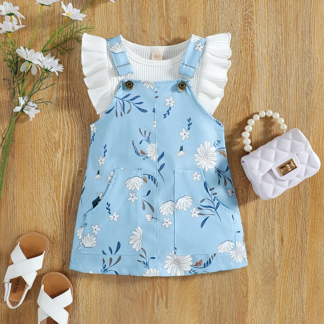 Toddler Baby Girls Clothes Floral T Shirts Tops Leggings Pants Skirts Outfits