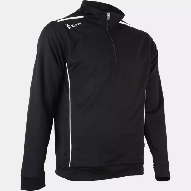 Kukri Rugby Men's Jacket (Size XS) Retro Fit Track 1/4 Zip Top - Black - New
