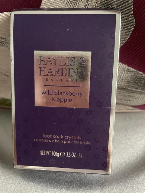 Brand New Baylis & Harding Wild BlackBerry & Apple Foot Soak Crystals 100g