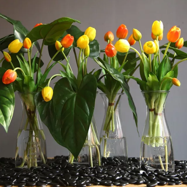 5 Heads Buds Artificial Flowers Moisturizing Artificial Tulip  Indoor