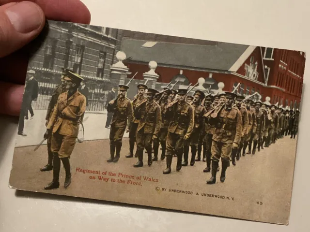 Vintage Military Postcard Regiment Of The Prince Of Wales Grenadier Guards