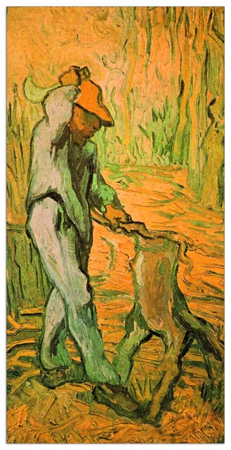 Pannello decorativo MDF - Woodcutter (after Millet)  - Van Gogh Vincent