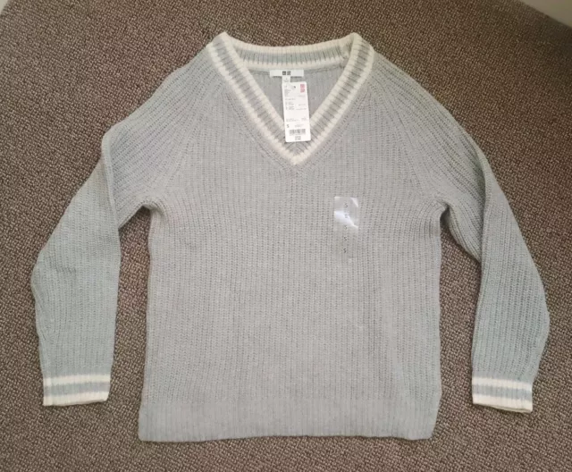 Uniqlo Wool Blend Cricket Jumper, Size S, New With Tags