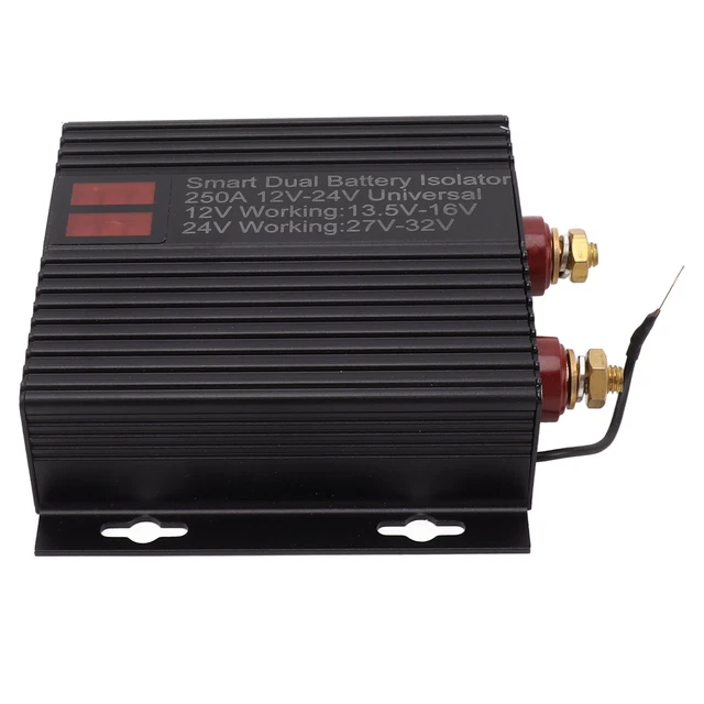 SMART DUAL BATTERY Isolator 12V 24V 250A Intelligent Emergency Starter