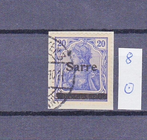 saargebiet bis 1934: Mi. Nr. 8 gestempelt