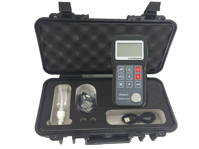 ULTRASONIC THICKNESS GAUGE Meter for Steel Iron Aluminum Copper Plastic