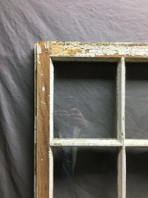 Antique Single 8 Lite Casement Cabinet Cupboard Window Vintage 21x45 1400-21B 10
