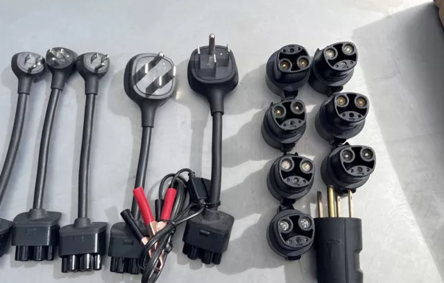 Tesla Genuine Gen 2 NEMA Adapter Bundle Chargers 5 Adapters Plus 7 J1772 Adapter