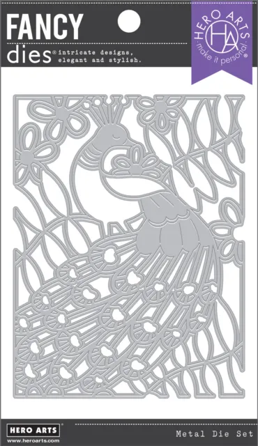 Hero Arts Peacock Cover Plate Die  : February 2024 Release