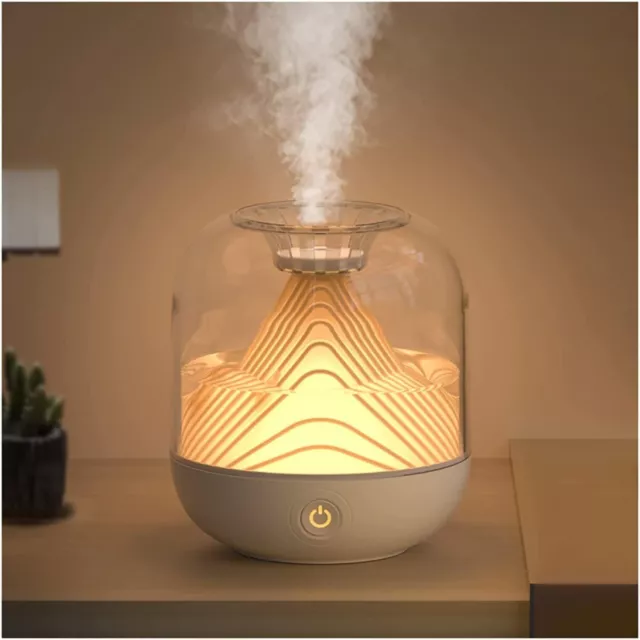 Volcanic Aroma Diffuser Purifier Cool Mist Air Humidifier LED Fragrance Lamp UK