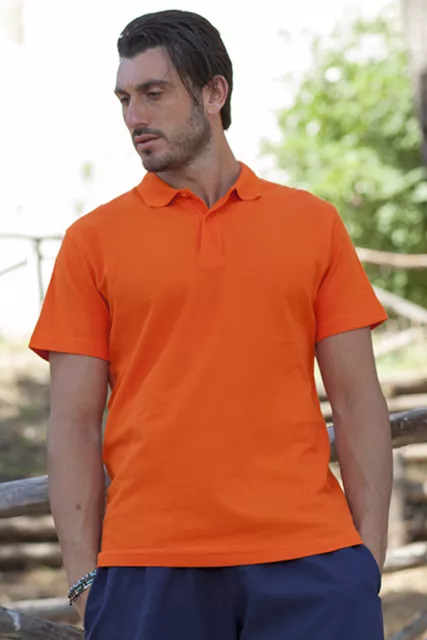 Polo Uomo maglia t shirt maglietta manica corta da lavoro cotone t-shirt sport