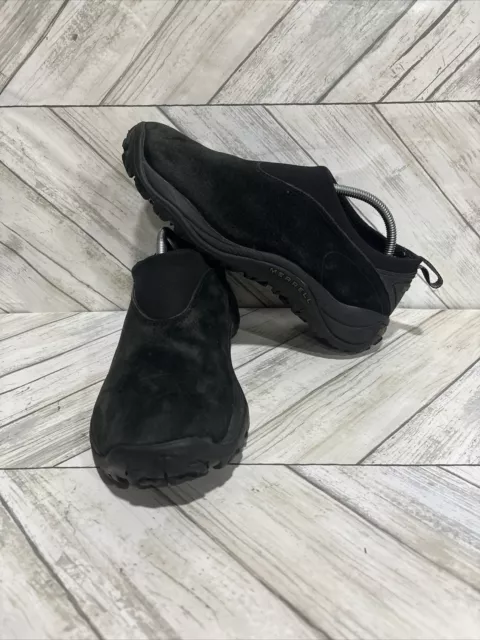 MERRELL ORBIT MOC Black Men’s Suede Leather Slip On Hiking Shoes J80857 ...