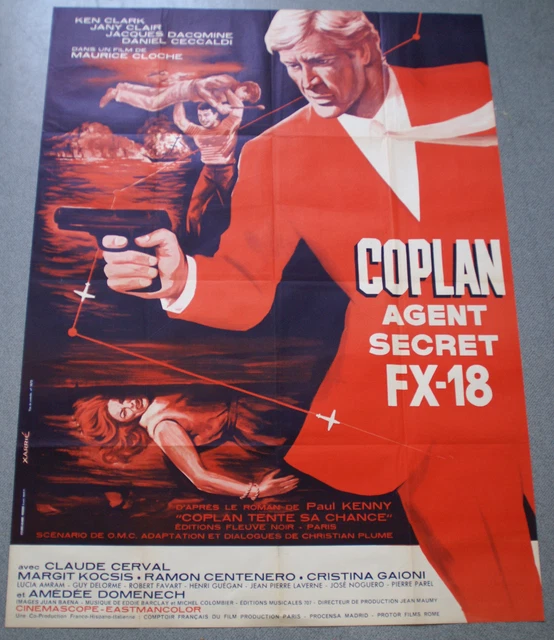 Affiche de cinéma originale : COPLAN AGENT SECRET FX-18 de MAURICE CLOCHE