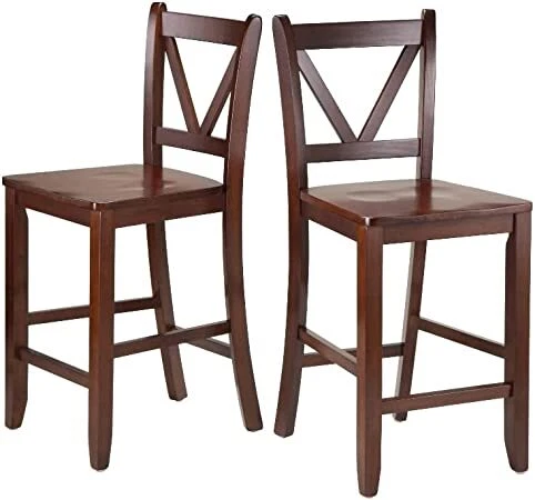 Winsome Victor Stools, 24,  Brown 24 Stools