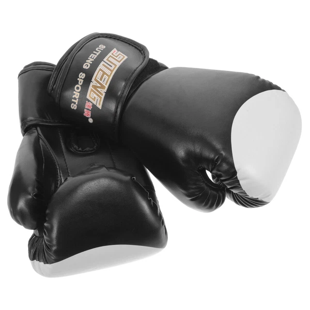 1 Pair of Kickboxing Gloves Training Boxing Gloves Training Used Gloves PU