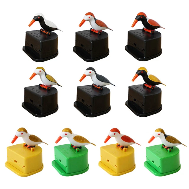 Cute Hummingbird Toothpick Dispenser Automatic Bird Toothpick Box Qc