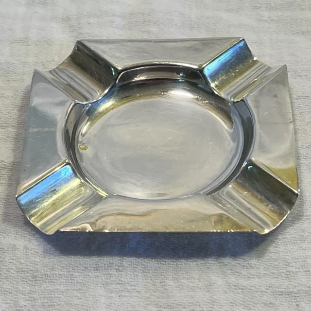 MAPPIN & WEBB ART DECO STERLING SILVER ASH TRAY 33.4 g SHEFFIELD LONDON EVC