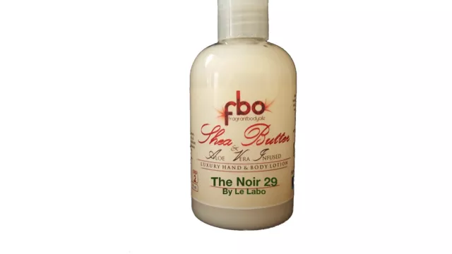 The Noir 29 Le Labo Type 4oz Shea Butter Body Lotion Fragrance Body Oil