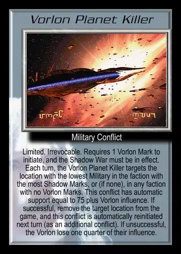 Babylon 5: Vorlon Planet Killer [Played] from set The Great War B5 Precedence