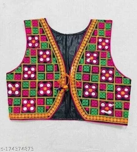 Ethnic Handmade Indian Colorful Jacket Women Coat 100% Cotton Blazer Patchwork 3