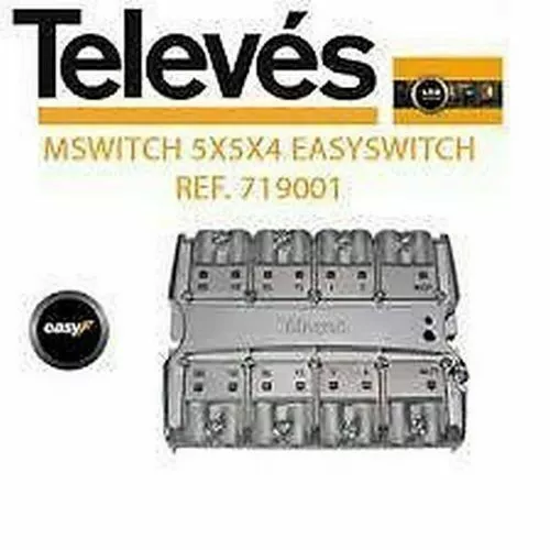 Multiswitch Sat Con Tv Miscelato 4 Utenze Attenuazione Regolabile 719001 Televes