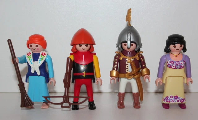 3 Figurines Playmobil Brigands Moyen Âge Customisées - Occasion - Figurines Plastique