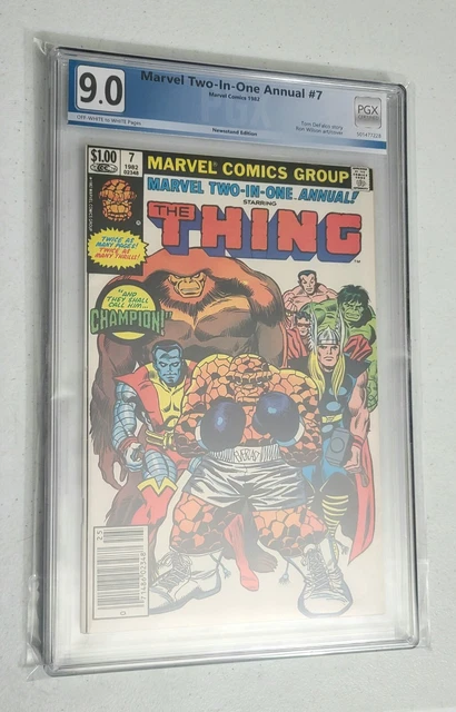 Marvel Comics Marvel Two-in-One Annual 7 NOT CGC PGX 9.0 NEWSSTAND EDITION