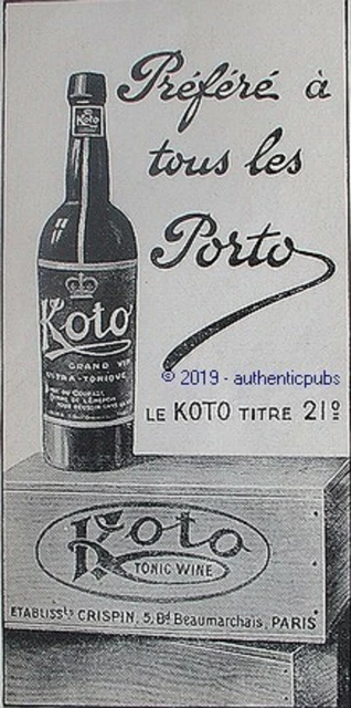 Publicité Ancienne Le Porto 1935 - Originale Issue De Magazine - 27x35 Cm