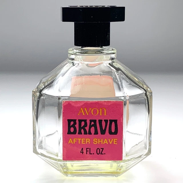 Vintage Avon Bravo After Shave Mens Fragrance 4 oz Retro Bottle (Empty)