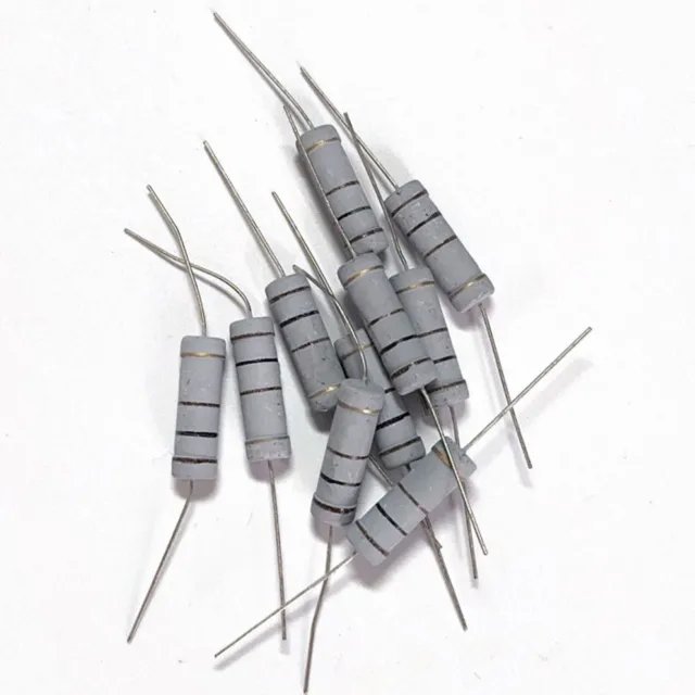 Metal Film Resistor 5W 5 Watt 5% Axial 100 - 1M Ohms Ω (Pack of 10)