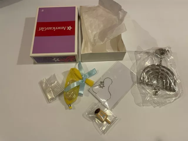 American Girl Doll Rebecca Hanukkah Menorah Holiday Set - New In A Box