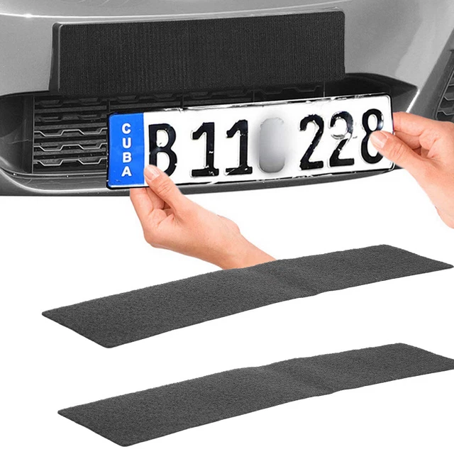 2 portatarga velcro senza telaio auto porta targa veicolo targa