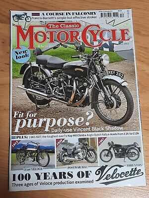 THE CLASSIC MOTORCYCLE MAGAZINE December 2013 Vincent Black Shadow FREE SHIPPING
