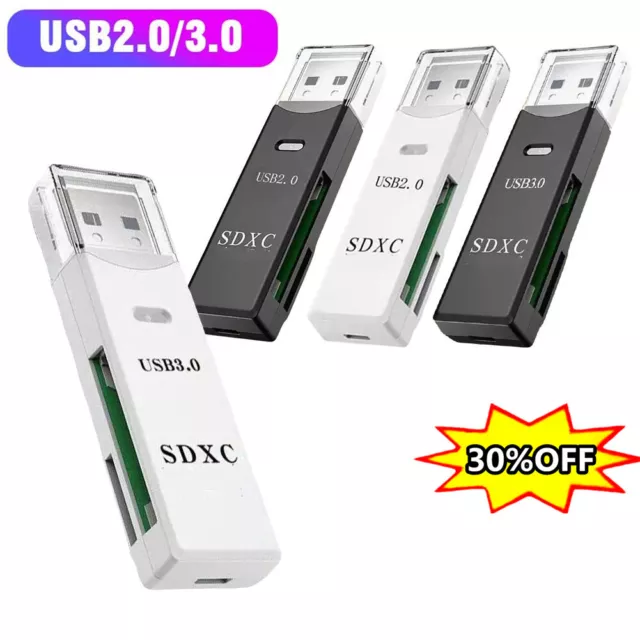Speicherkartenleser Multi USB 3.0 High Speed Adapter Flash Micro SD SDXC TF DE