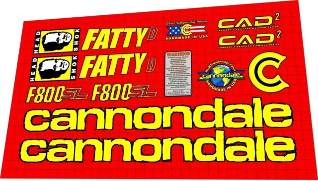 1998 CANNONDALE F800 Sl Decal Set 30.90 PicClick UK