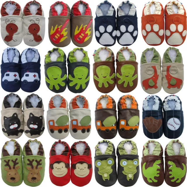 carozoo shoeszoo bébé chaussons bébé boy/enfant chaussures cuir prewalker cribs