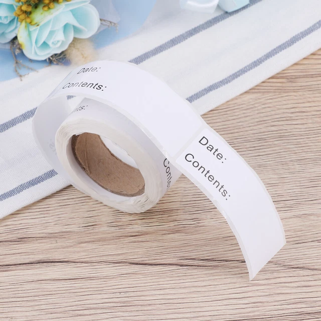125 Pcs/Roll Freezer Paper Labels Food Storage Stickers Office Household