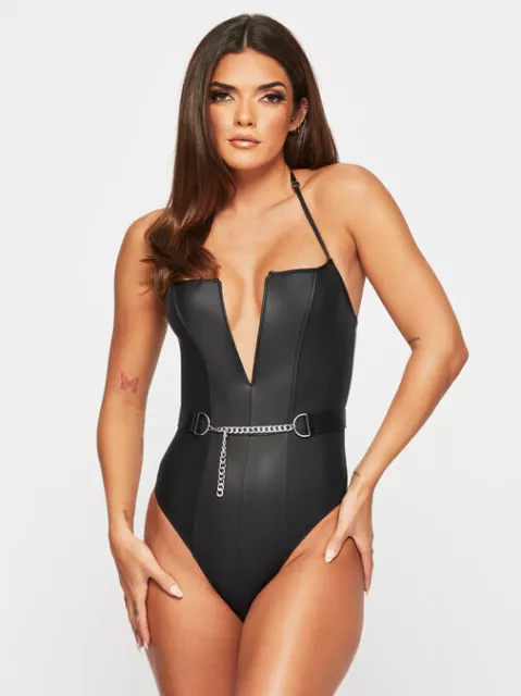 ANN SUMMERS BLACK Buckle Body Size L (16-18 Nwt 'Layla' £46.00 - PicClick UK