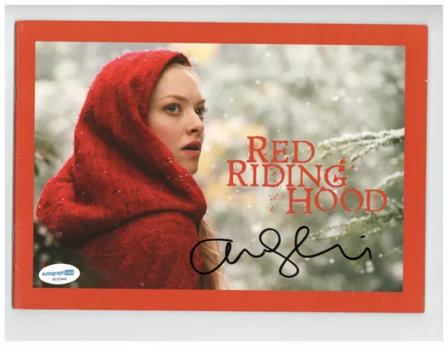Amanda Seyfried Signed Red Riding Hood Program Authentic Autographed ACOA