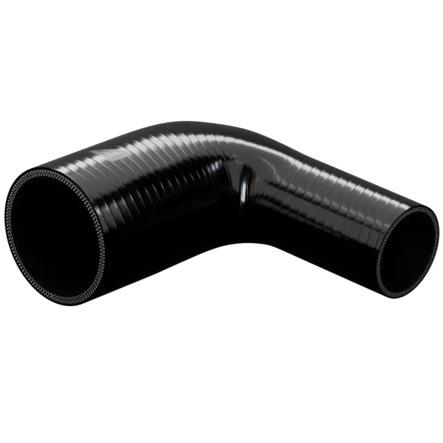 Black 90 Degree Elbow Reducing Silicone Hose - Reduction Pipe Tube Reducer Step