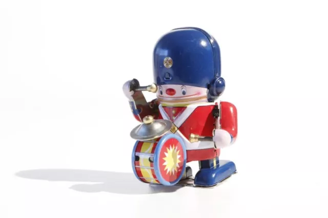 * Blechspielzeug   SOLDAT MIT PAUKE   Aufzugsmodell  Tin Toy - Jouet en Tôle