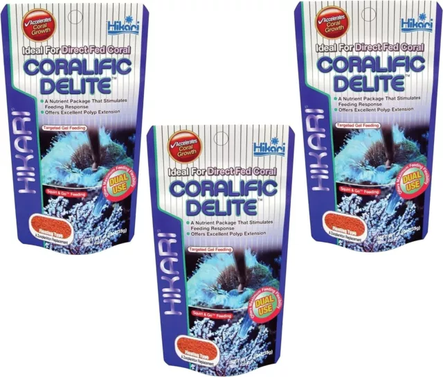 Alimento de coral Hikari EE. UU. Coralific Delite, 1,23 oz (paquete de 3)