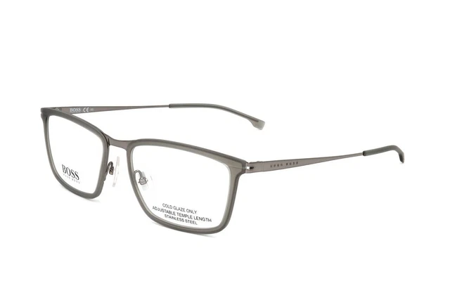 Lunettes De Vue HUGO BOSS BOSS 1698 R80 - Monture Gris Ruthenium - Taille 57/19/150